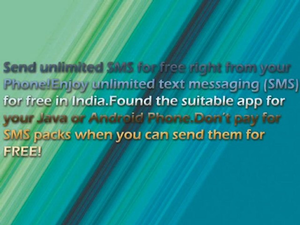 Send Free SMS to any Mobile network in India.
