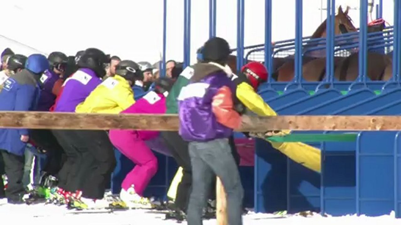 Spektakulär: Ritt über den Eissee