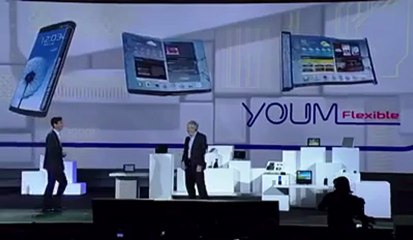 Samsung's 'Youm flexible display' smartphones : CES 2013