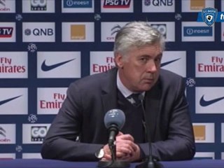 L1 / 2012-13 : Paris 3-1 Bastia : Réaction de C. Ancelotti