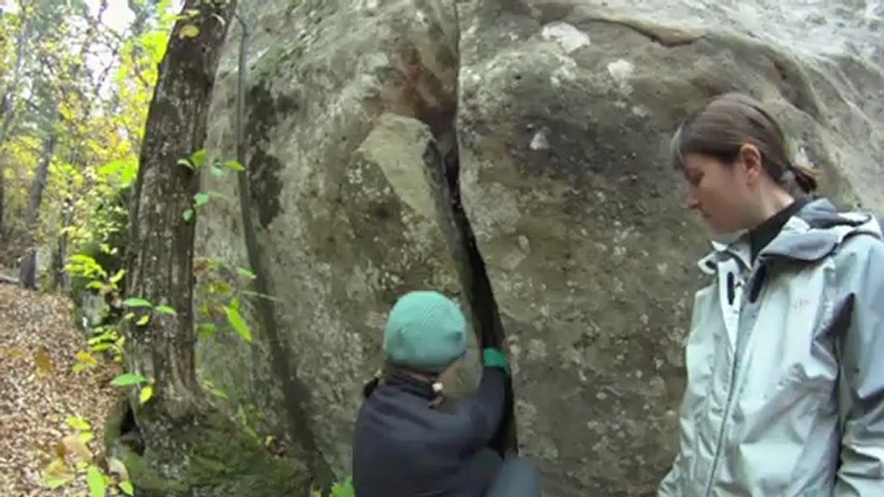 Escalade trad à Annot stage de formation Roc 14