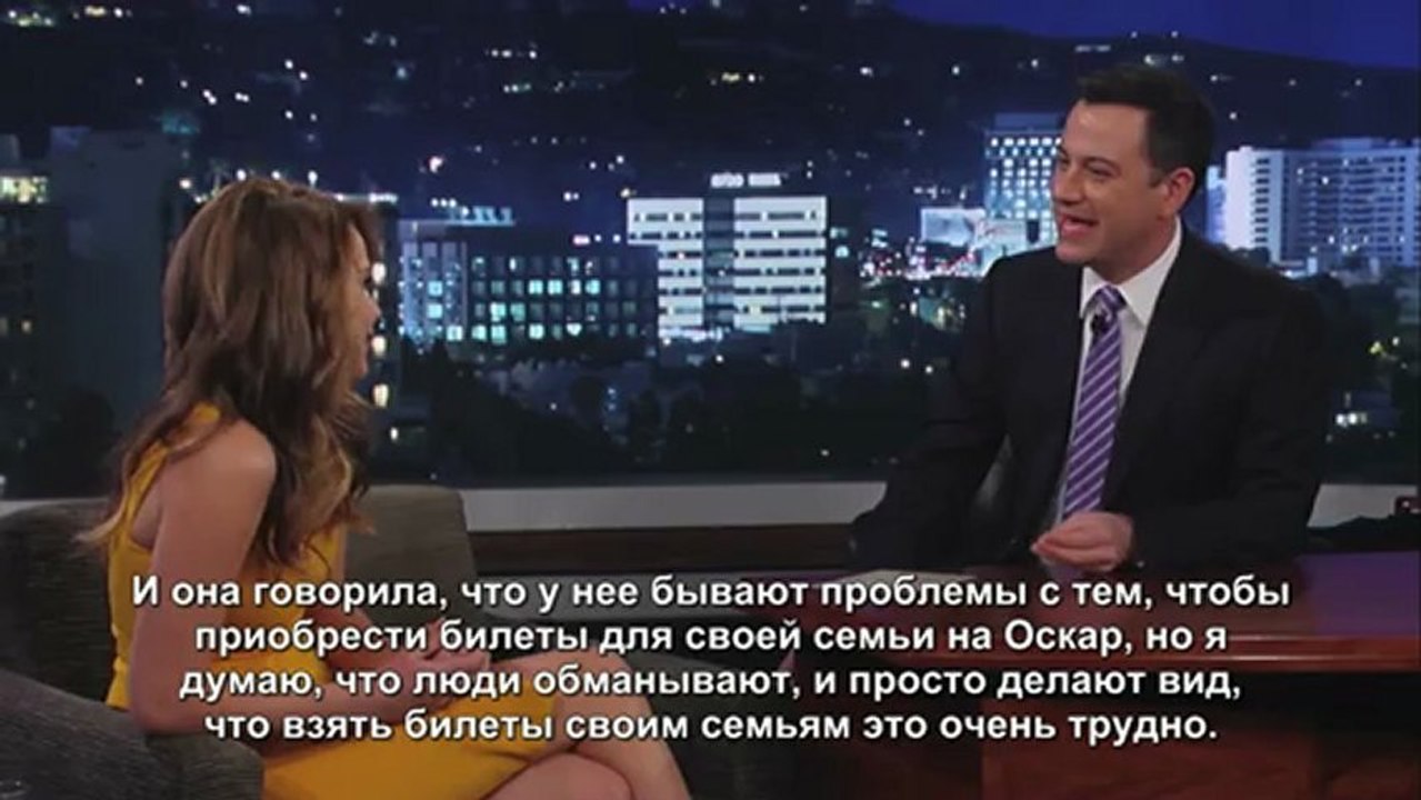 Jennifer Lawrence on Jimmy Kimmel Live PART 2