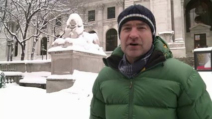 New York se réveille sous un épais manteau de neige