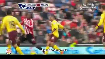 هدف ارسنال الاول في سندرلاند - الجولة الـ 25