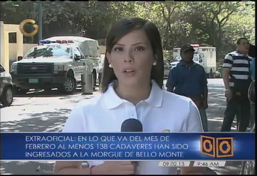 Extraoficial: 138 cadáveres han sido ingresados a la morgue de Bello Monte en lo que va de febrero