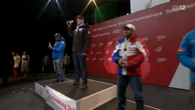 Men's Downhill - Schladming 2013 Alpine World Ski Championships; Award Ceremony