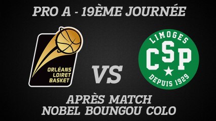 Réaction de Nobel Boungou colo - J19 - Réception de Limoges