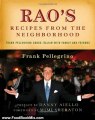 Food Book Review: Rao's Recipes from the Neighborhood: Frank Pelligrino Cooks Italian with Family and Friends by Frank Pellegrino