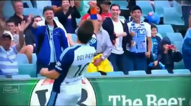 O Ντελ Πιέρο σκοράρει κόντρα στη Brisbane Roar