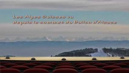 les Alpes Suisses vu depuis le Ballon d'Alsace