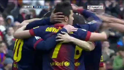 Скачать видео: برشلونة 2-0 خيتافي - هدف ليونيل ميسي - تعليق علي سيد الكعبي