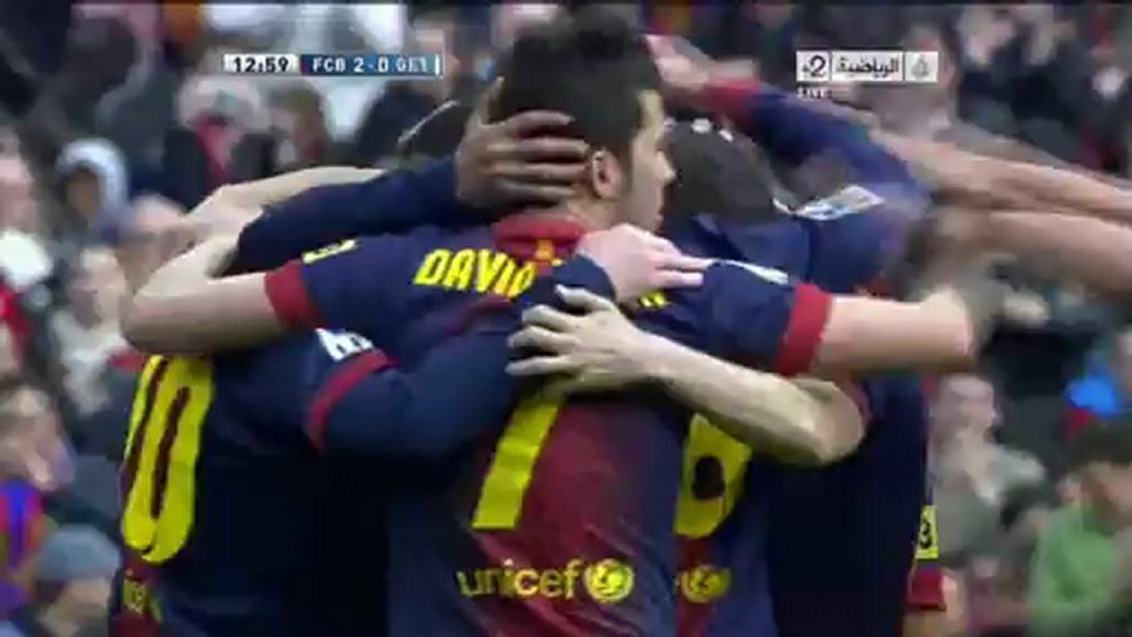 برشلونة 2-0 خيتافي - هدف ليونيل ميسي - تعليق عل...