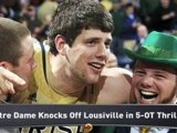 Notre Dame Outlasts Louisville in 5 OTs