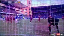 SampTube90 - Cartella di Sansone sotto l'incrocio in Sampdoria - Roma 3-1 - Sky Sport HD