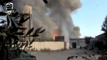 Ammunition depot up in smoke near Aleppo