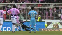 But Yannick SAGBO (58ème pen) - Evian TG FC - Olympique de Marseille (1-1) - saison 2012/2013