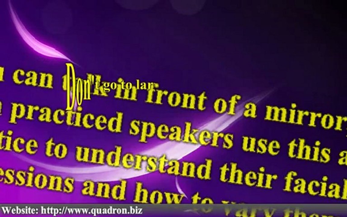 STARTING PUBLIC SPEAKING.
