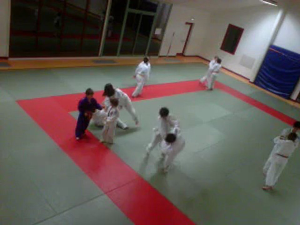 mathias a l entrainement de judo