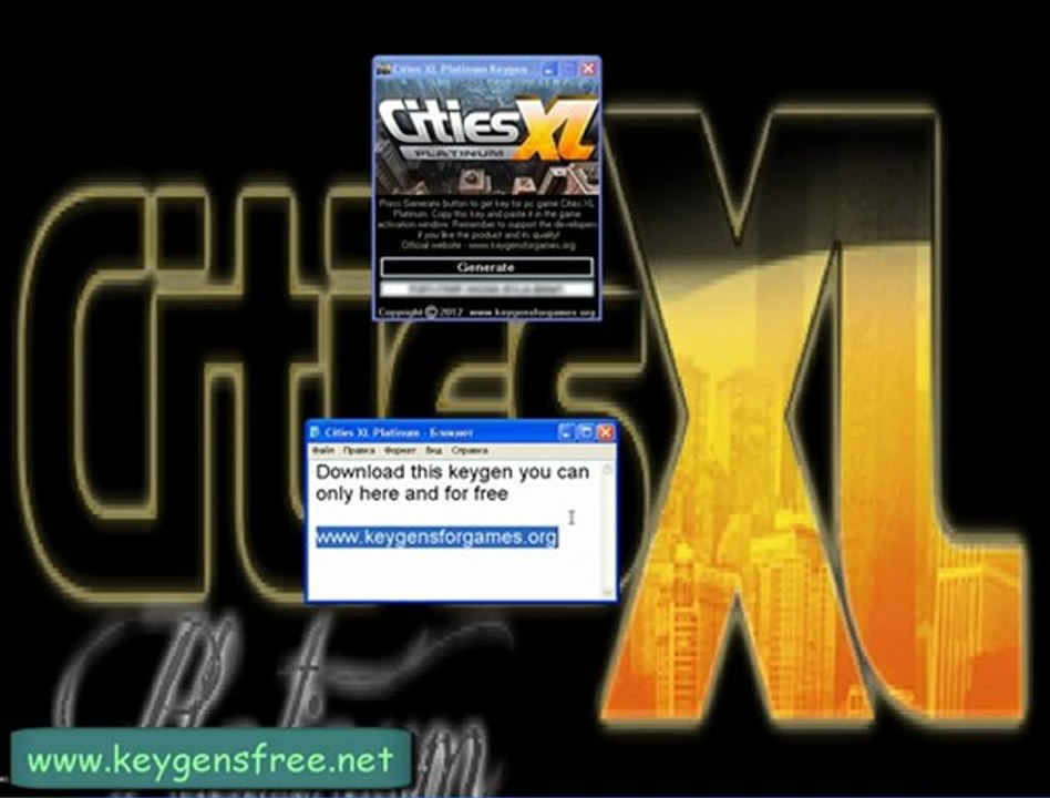 Keygen For Cities XL Platinum pc Free