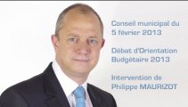 Conseil municipal du 5-2-13 : Intervention de Philippe MAURIZOT sur le Débat d'Orientation Budgétaire 2013 de la ville de Fos-sur-Mer