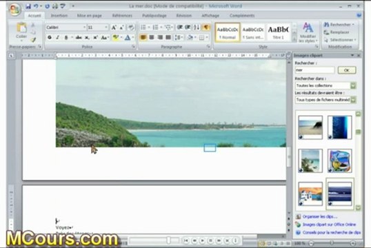 Tutoriel WORD 2007: Cours N°33 Comment insérer un Clipart dans Word