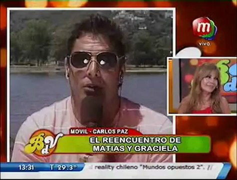 El reencuentro de Matías Alé y Graciela Alfano en BDV