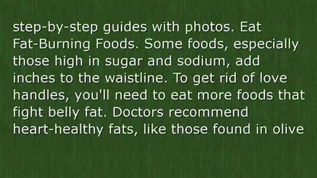 How To Get Rid Of Love Handles,getting rid of love handles