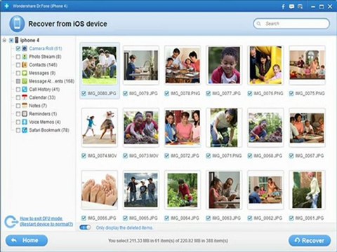 Iphone 4 data recovery-Recover deleted data without backup