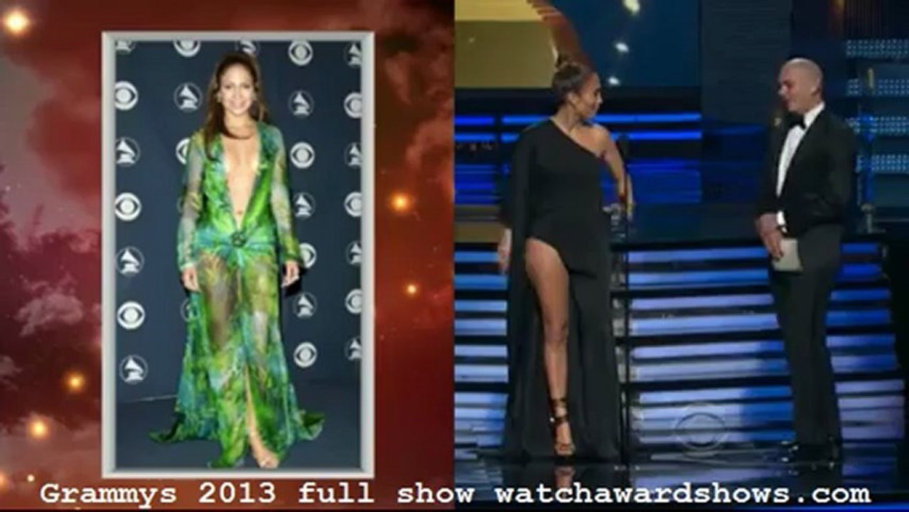 HD Pitbull and Jeniffer Lopez presents Grammy 2013