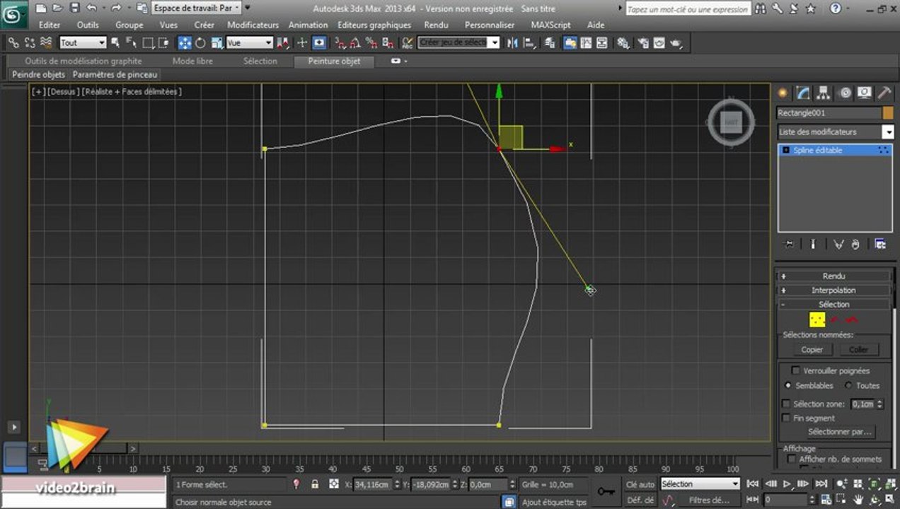 3ds Max 2013 : L'édition d'une spline