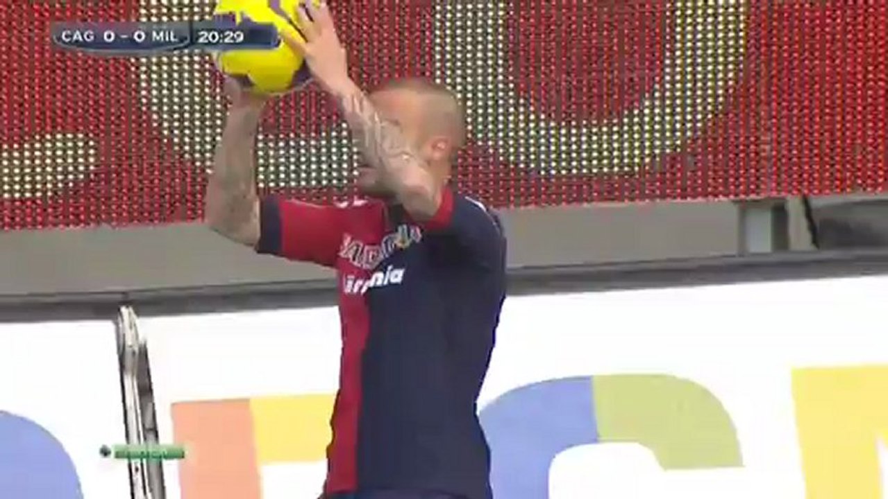 Кальяри-Милан. 1 тайм