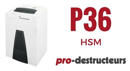 Destructeur de documents HSM P36 SECURIO 3,9 mm