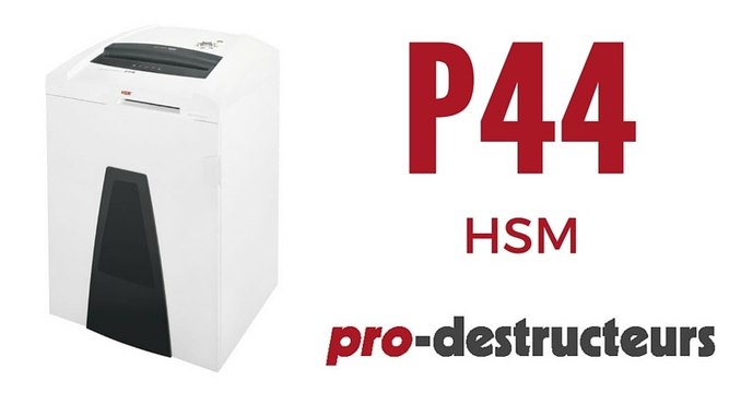 Destructeur de documents HSM P44 SECURIO 3,9 mm