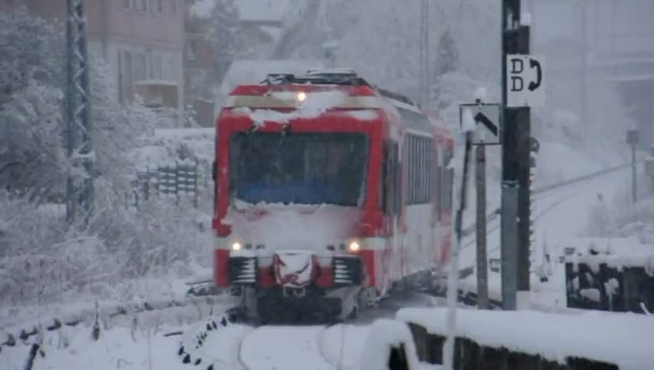 Entre St Gervais et Argentière en pleine neige