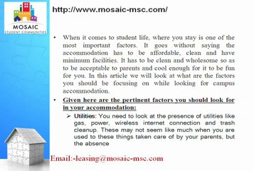 USC Housing Off Campus