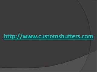 Interior Plantation Shutters: Increase the resale value of your home