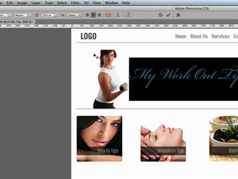 How to mockup a website in Photoshop CS6