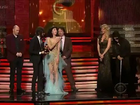 Prince Presents 'Record Of The Year' for Gotye & Kimbra @ Grammy 2013