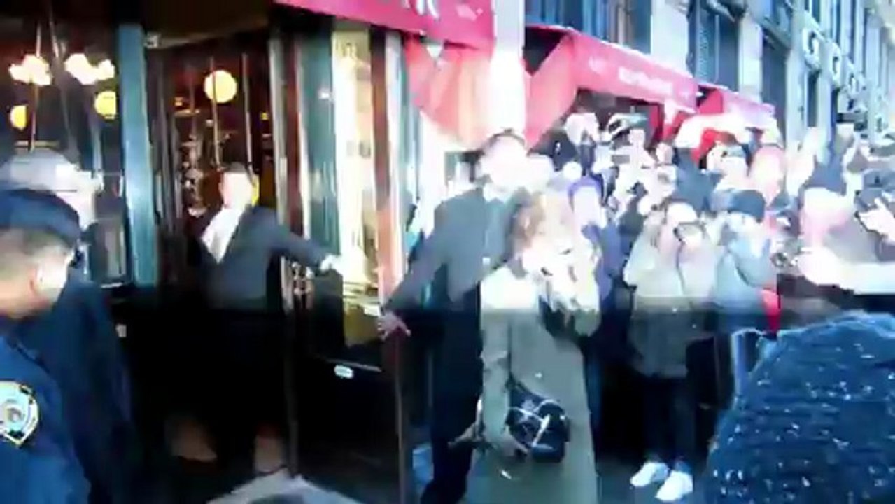 David Beckham Takes Busy Victoria to Lunch in New York