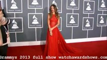 Rihanna arriving at Grammy Awards 2013