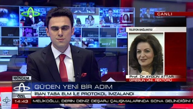 Rektörümüz Prof. Dr. Aygün ATTAR Altaş TV Canlı Telefon Bağl