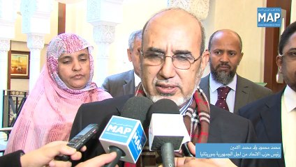 محمد الشيخ بيد الله يستقبل رئيس حزب الاتحاد من أجل الجمهورية بموريتانيا