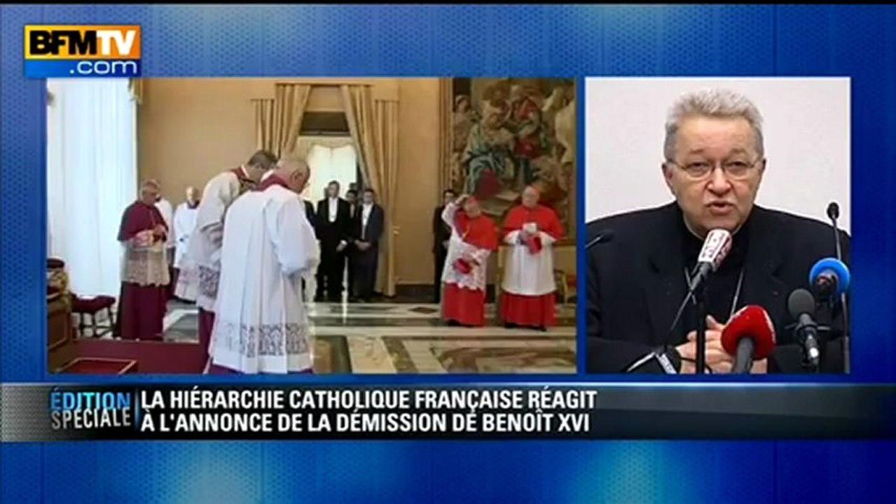 Démission du pape : Mgr André Vingt-Trois salue une "décision lucide" de Benoît XVI - 11/02