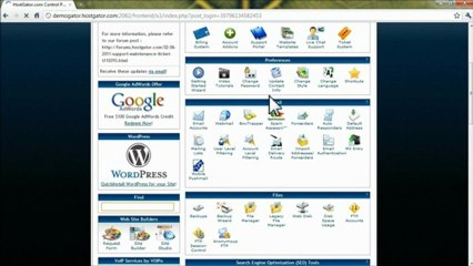 WordPress Installation at Hostgator.com