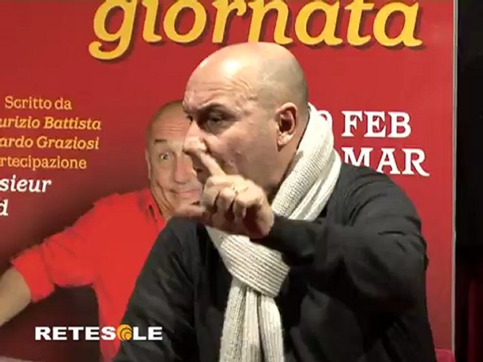 RETESOLE TG ROMA - MAURIZIO BATTISTA "OGGI NON E' GIORNATA"