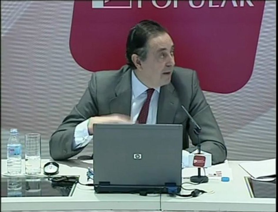 Part 7.Banco Popular, presidido por Angel Ron presenta sus resultados dentro de la crisis que atraviesa España
