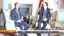 SOMALIA: HASSAN SHEIKH MOHAMUD MEETS WITH DAVID CAMERON