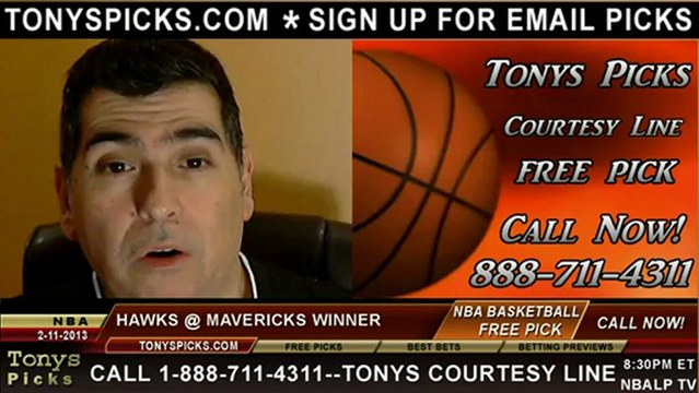 Dallas Mavericks versus Atlanta Hawks Pick Prediction NBA Pro Basketball Odds Preview 2-11-2013