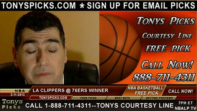 Philadelphia 76ers versus LA Clippers Pick Prediction NBA Pro Basketball Odds Preview 2-11-2013