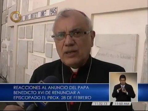 Arzobispo de Mérida descarta que Benedicto XVI manipule el nombramiento de su sucesor